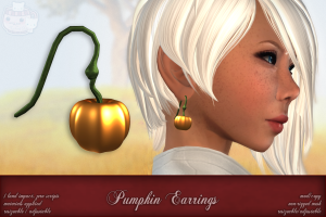 c( TC ) Pumpkin Earrings poster